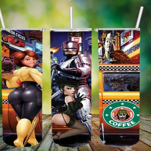 Robo cop tumbler - Picture 2 of 3